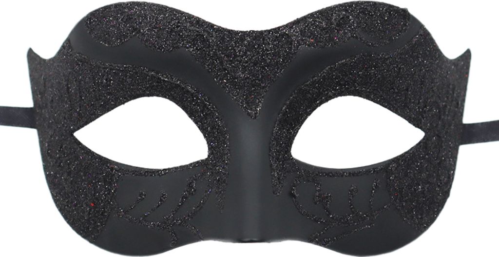 Halloween-Gesichtsbedeckung, lebendige Farben, atmungsaktiver Kunststoff, Graffiti-Muster, Karneval, Halloween, Maske, Partygeschenk-Schwarz