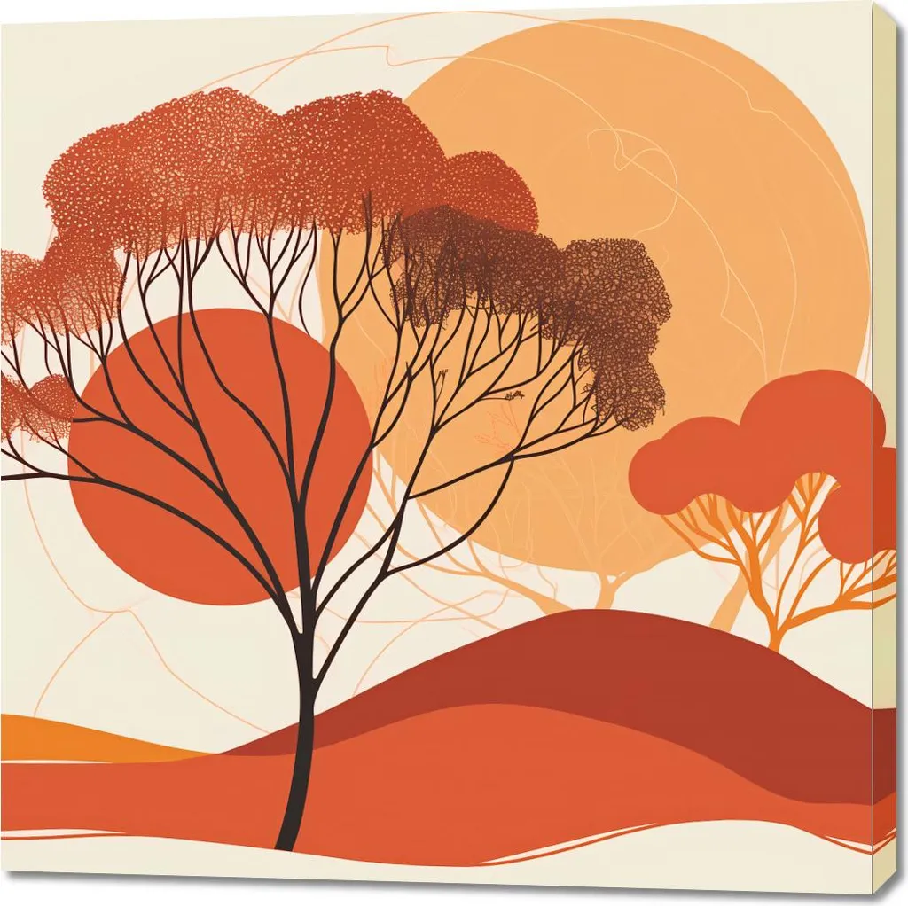 Quadro Decorativo 100x100 cm Gli Ultimi Raggi del Sole Tramonto