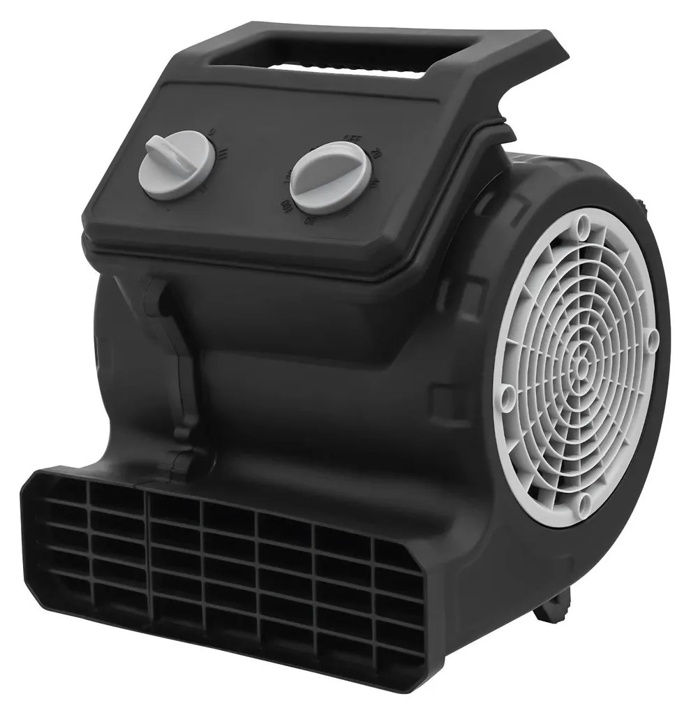Ventilateur de table noir 3 vitesses en ABS - Ventilateur soufflant compact