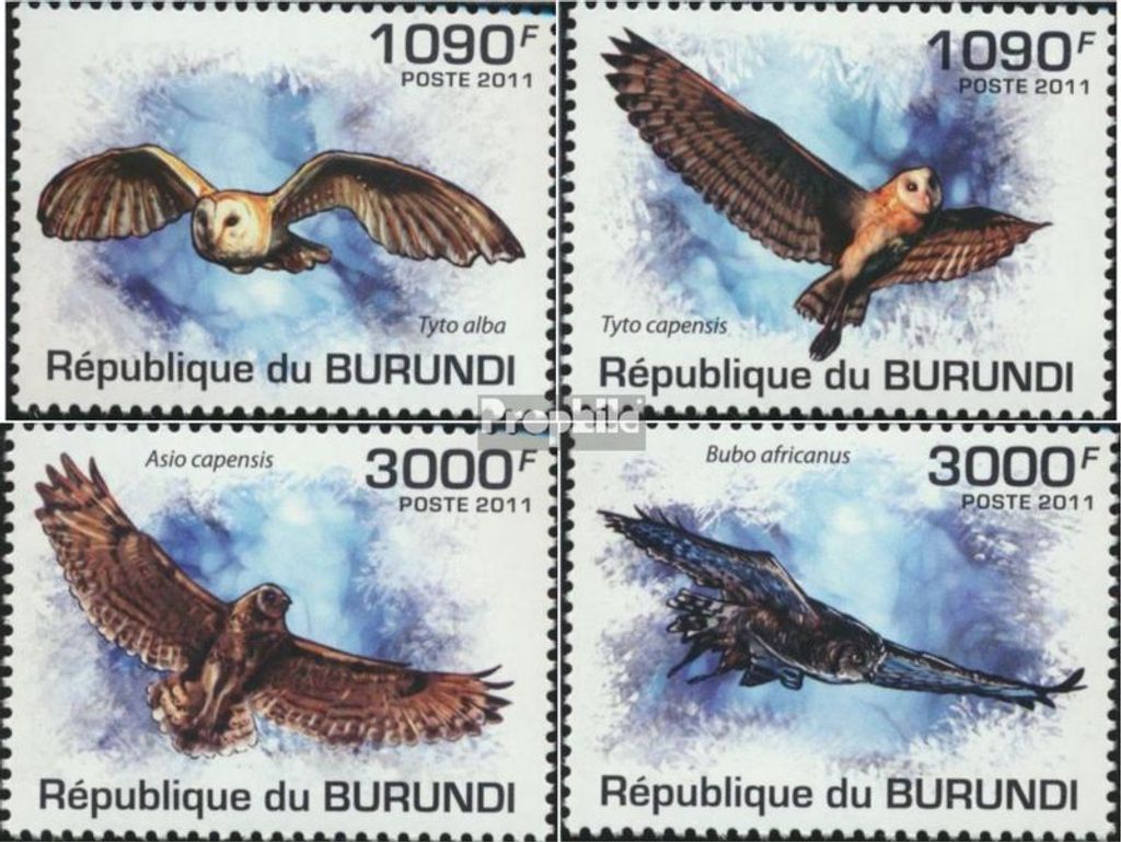 Briefmarken Burundi 2011 Mi 2094-2097 (kompl. Ausgabe) Produktbild 