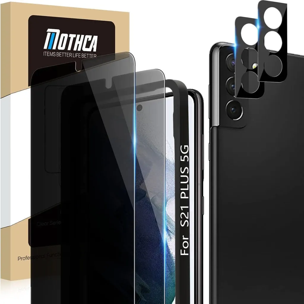 Mothca Pellicola Privacy Samsung S21 Plus [2+2] - PET 7H e Camera