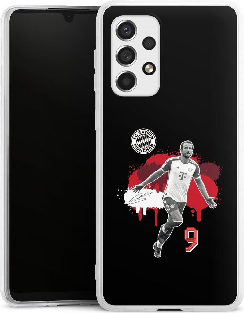 DeinDesign Handyhülle für Samsung Galaxy A33 5G Silikon Hülle Case Smartphone Schutzhülle FC Bayern München Offizielles Lizenzprodukt Harry Kane