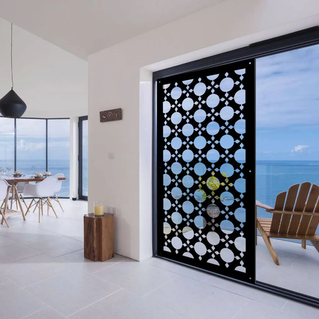 ALADIN Quadro Traforato PVC Nero 50x150 cm - Eccellenza d'Arredo
