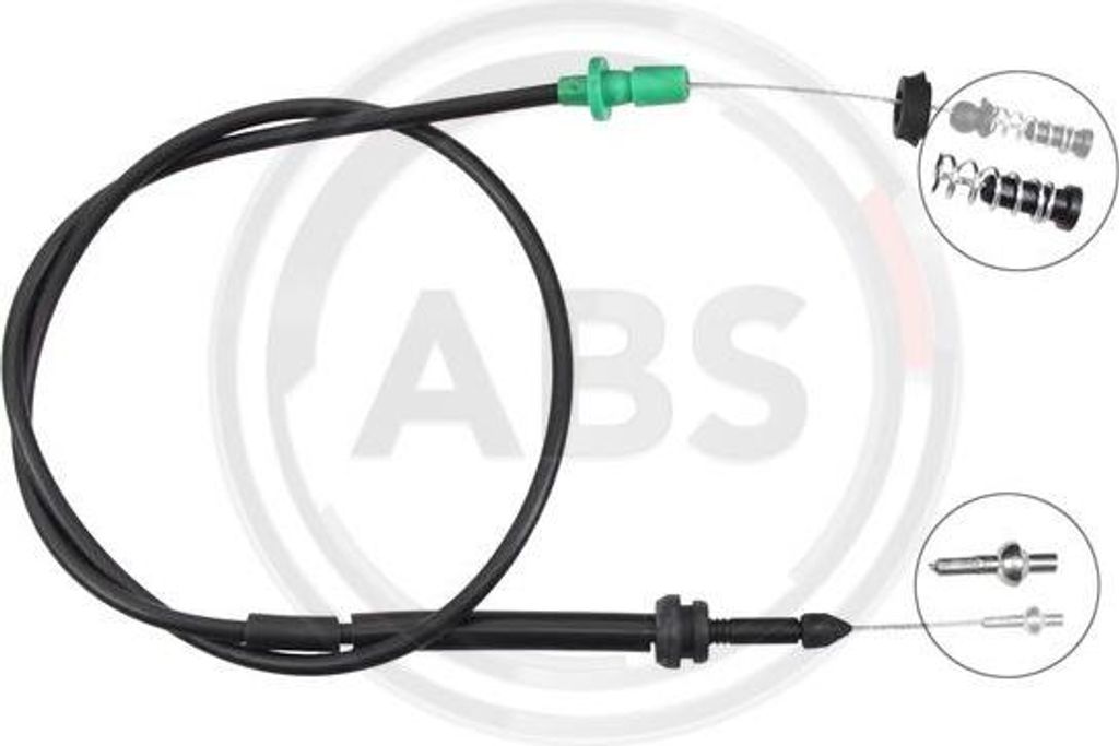 A.B.S. K37420 Gaszug OE 1H0721555R kompatibel mit Passat 35I, Golf IV, Golf III