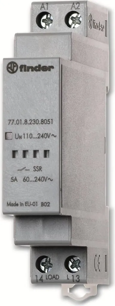 Relais statique SSR 5A Finder 77.01.8.230.8050 fini l'usure des contacts