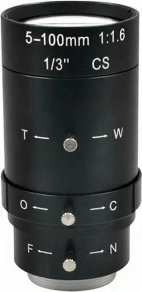 Objectif Caméra de Surveillance CS 5-100mm Zoom Manuel Haute Qualité