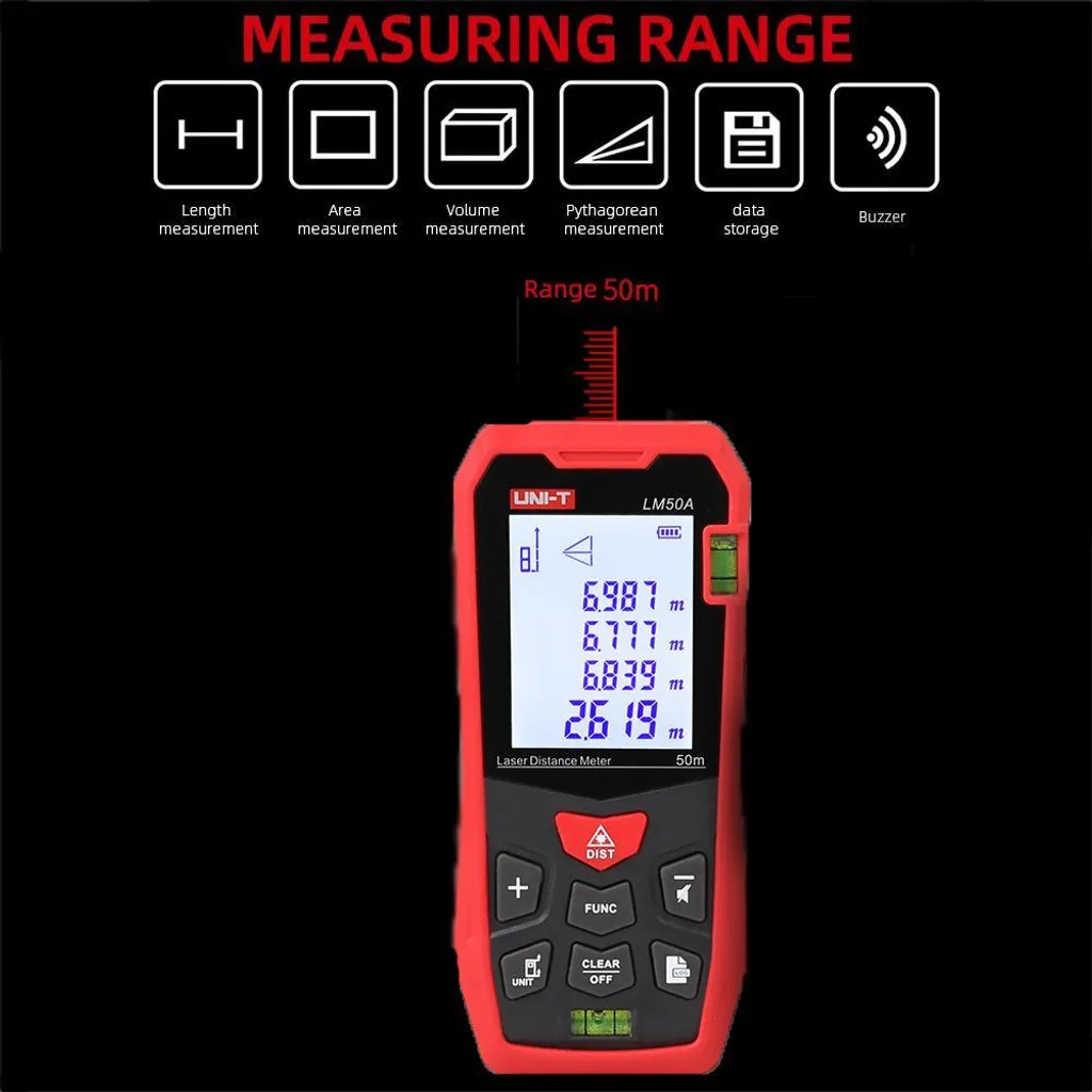 Télémètre laser LM50A pour remplacer le mètre ruban sur 50 mètres