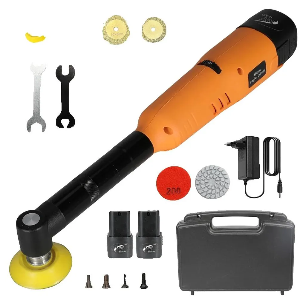 Ponceuse compacte 7 vitesses avec 2 batteries longue durée et prise UE