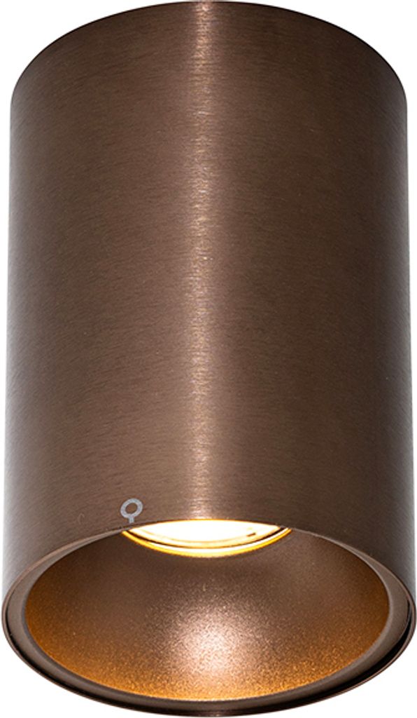 QAZQA - Design Moderner AufbauSpot I Spotlight I Deckenspot I Deckenstrahler I Strahler I Lampe I Leuchte Dunkelbronze GU10 50mm - Deep I Wohnzimme...