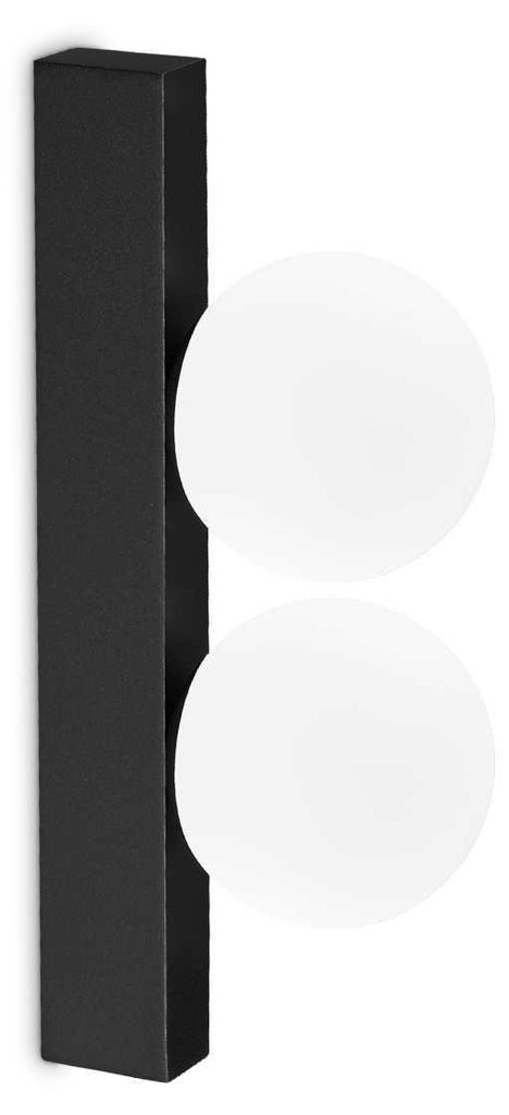 Zeitgenössische Wandleuchte Ping Pong Metall Schwarz Led 6W 3000K Ip20