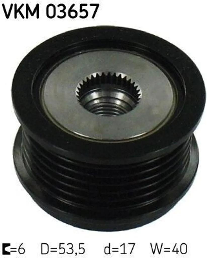 Monta SKF VKM 03657: Ruota Libera Alternatore per Ford e Volvo V50