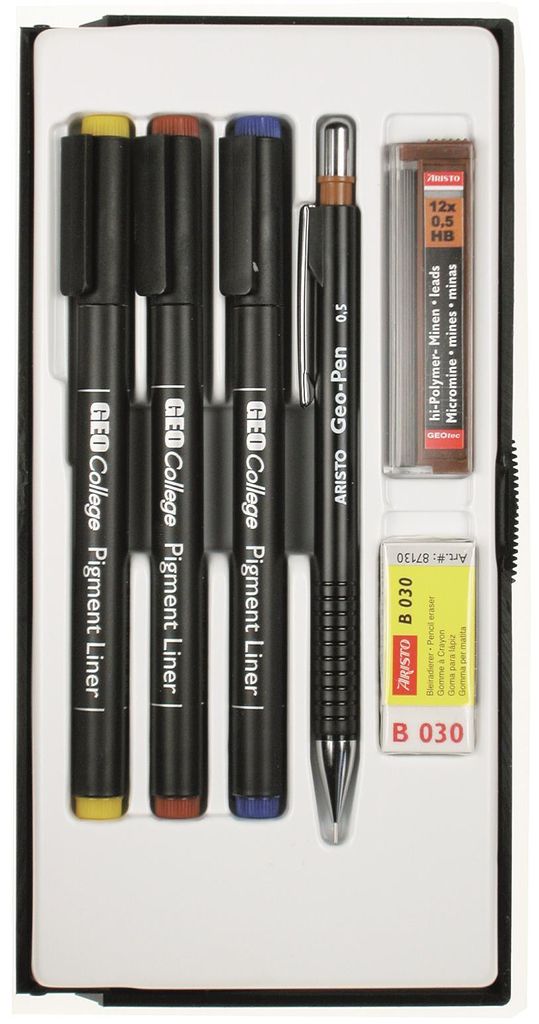 Aristo Pigment Liner Set 0,3/0,5/0,7, Minen, Geo Pen, Studio 30