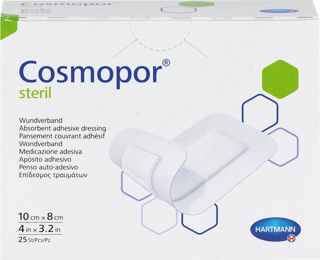 COSMOPOR STERIL 10X8CM, 25 St PFL Produktbild 