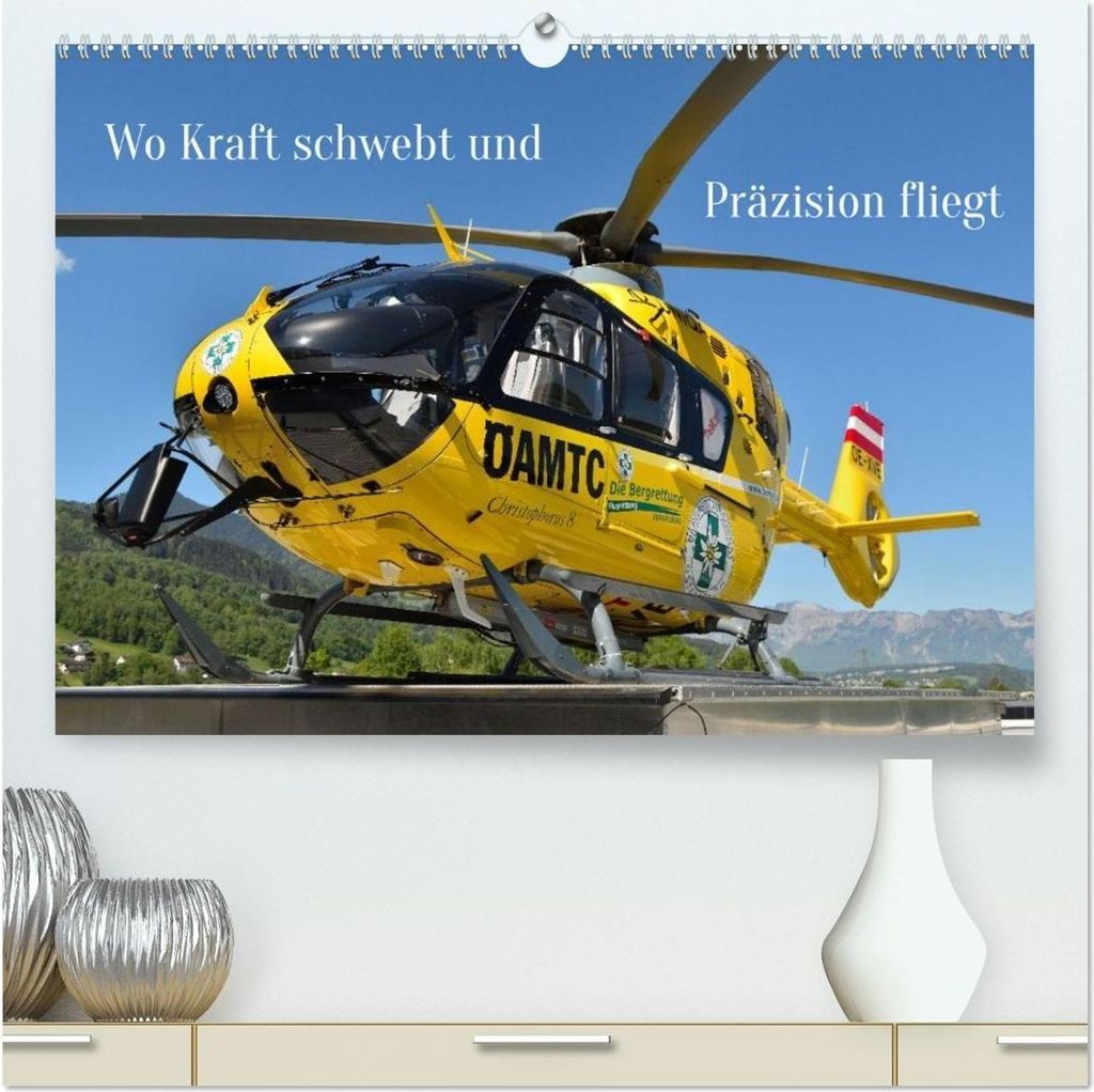 Wo Kraft schwebt und Präzision fliegt (hochwertiger Premium Wandkalender 2026 DIN A2 quer), Kunstdruck in Hochglanz