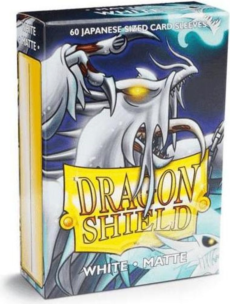 Dragon Shield Small Sleeves - Japanese Matte White (60 Sleeves)