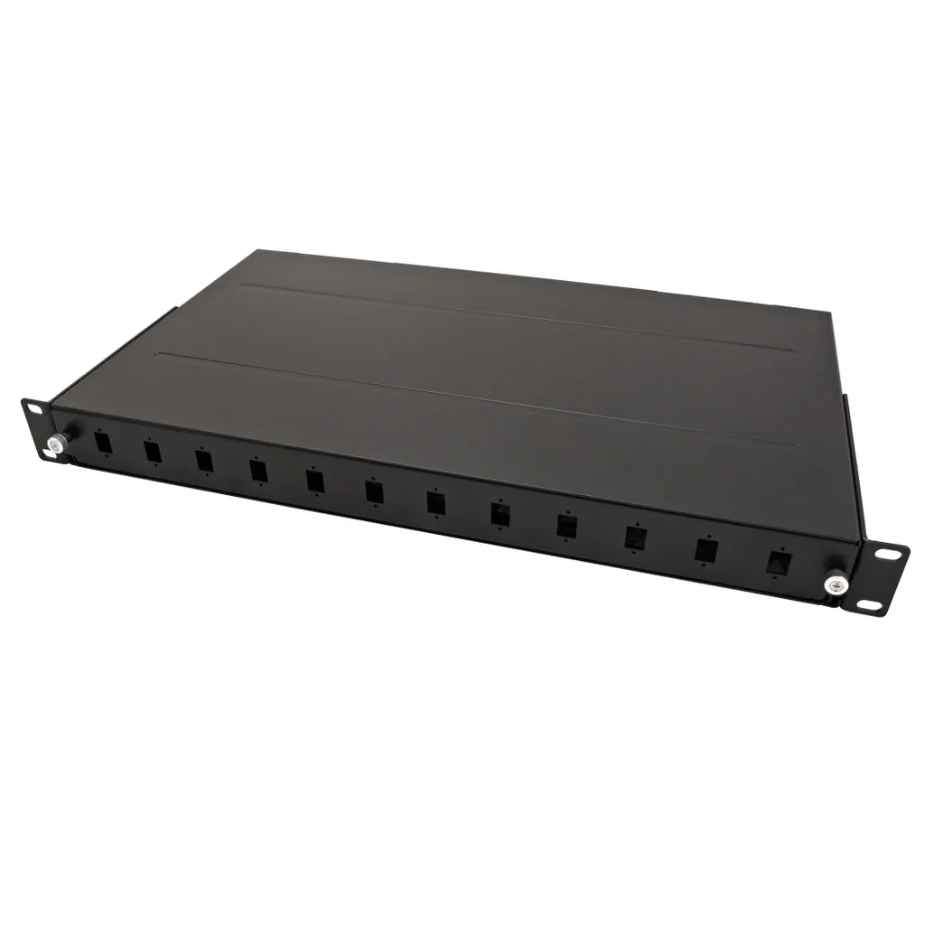ROLINE Boîtier fibre optique 19 pouces 1U 12 ports SC noir 21.17.0350