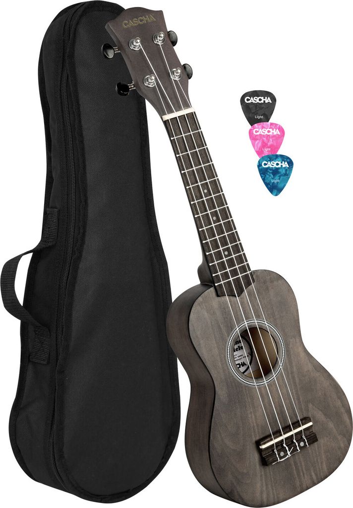Cascha HH 3960 Black Sopran Ukulele