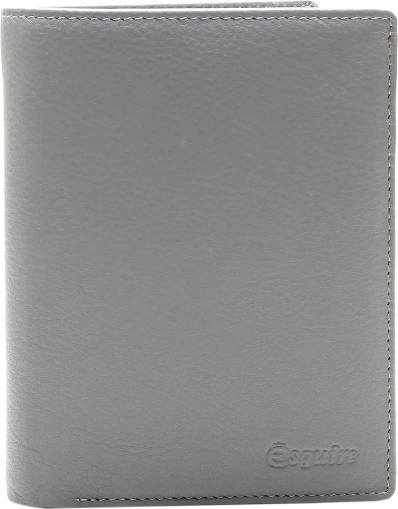 Esquire Viktoria Portafoglio RFID Grigio - 100% Pelle di Qualità