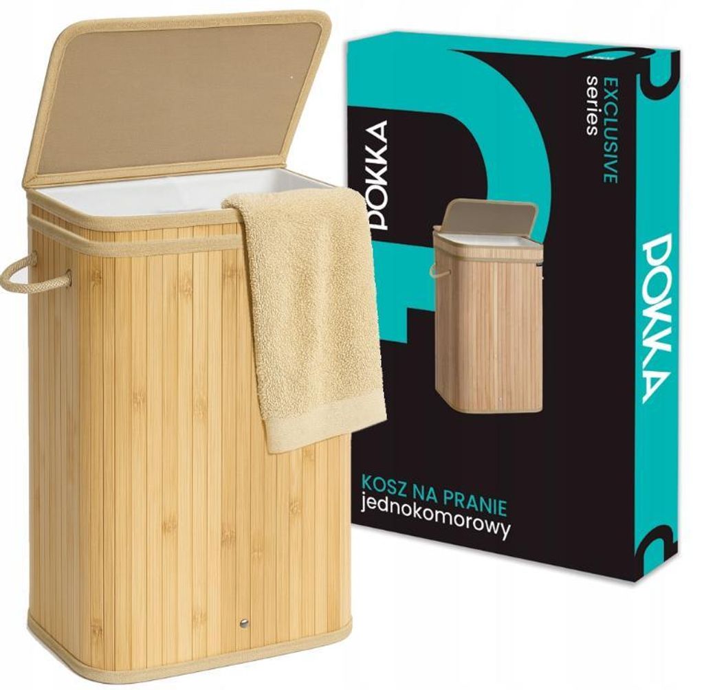 Bambusový koš na prádlo Linen Collapsible Voluminous Obrázek produktu 