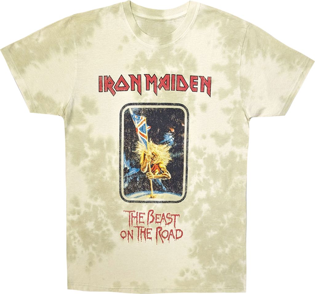Iron Maiden - "Beast On The Road" T-Shirt für Herren/Damen Uni RO12533 (XXL) (Sand)