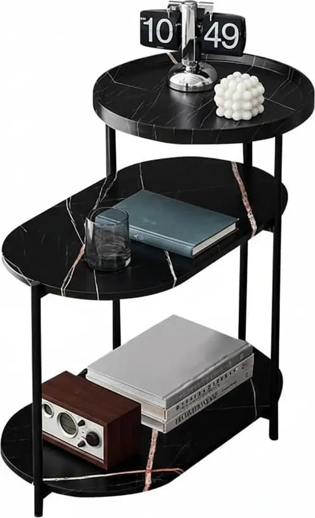 Petite table rectangulaire bois 3 niveaux montage facile série Wood-C