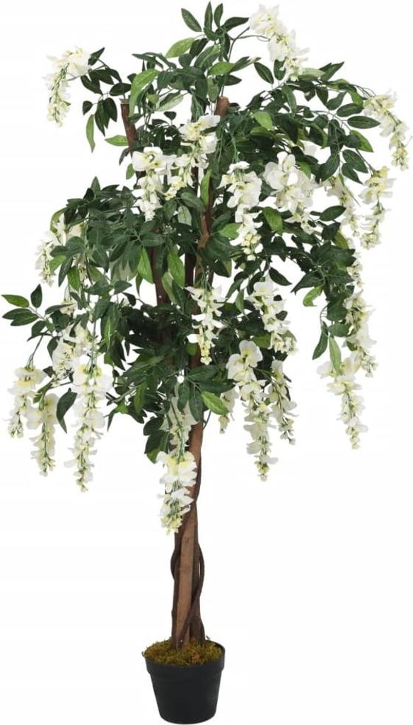 vidaXL Wisteria Tree Artificial 1260 Leaves 180 cm Green Obrázok produktu 
