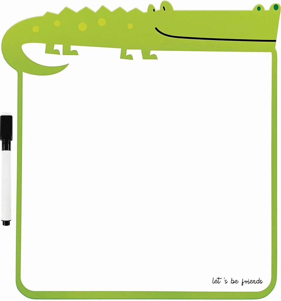 Tableau blanc effaçable à sec Interdruk BeBe Crocodile pour enfants