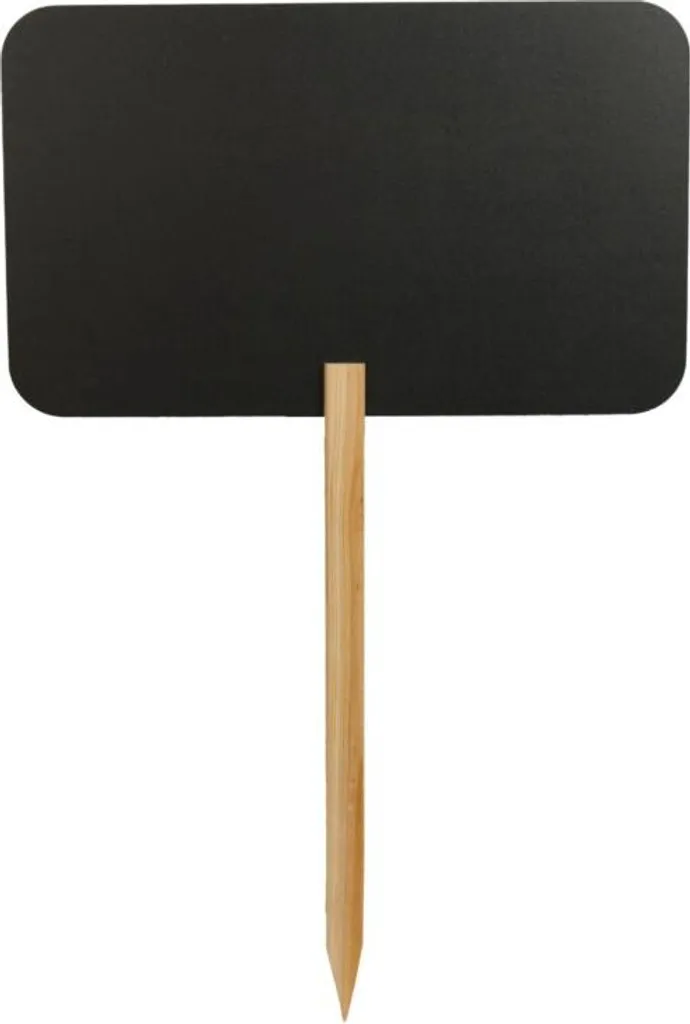 Panneau de signalisation Securit SILHOUETTE Rectangle noir en bois