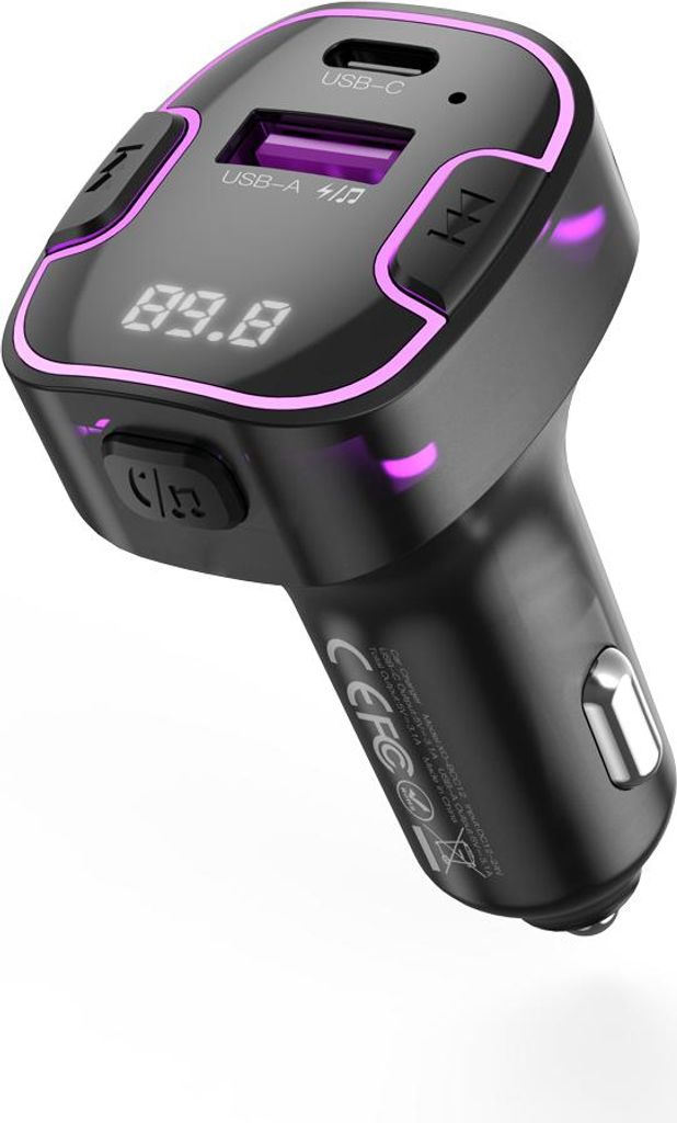 XO, trasmettitore FM per auto Bluetooth con caricatore USB Immagine del prodotto 