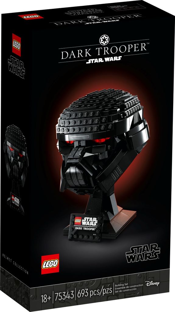 Lego 75343 Star Wars Dark Trooper Helmet 18+ Yearbeschädigt