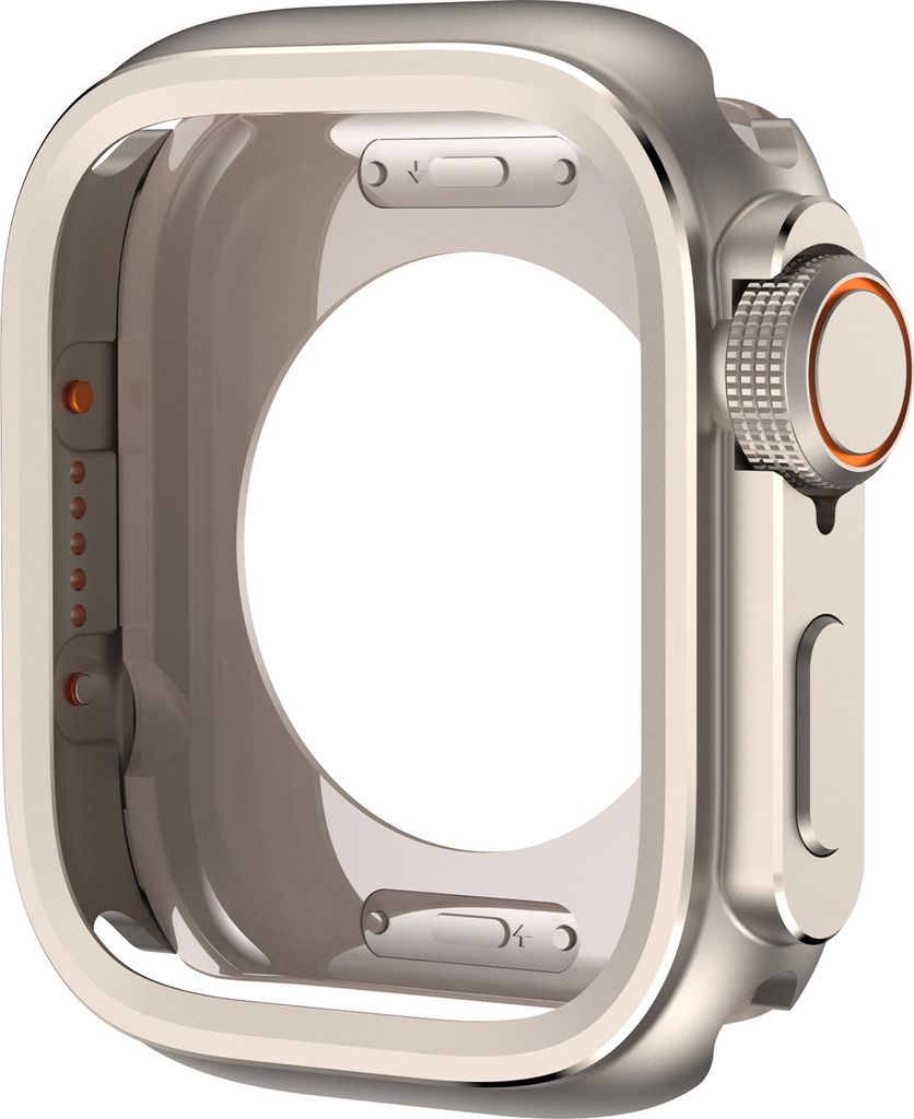 INF Robuste Metallhülle für Apple Watch Series 10 46mm Silber