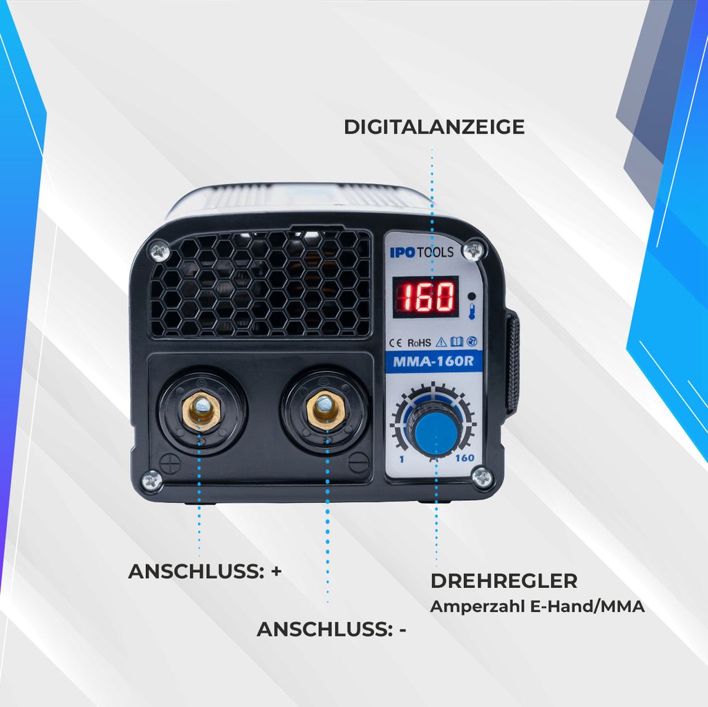 IPOTOOLS MMA-160R Inverter Schweißgerät Produktbild 4