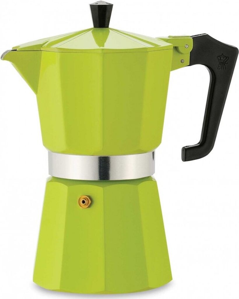 Espressokocher Aluminium Espresso Espressokanne lime für 3 Tassen