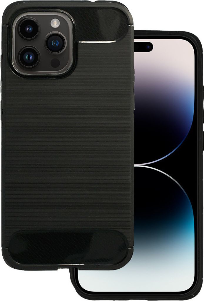 Carbon Bush TPU Hülle für iPhone 14 Pro Max - Eleganter Schutz in Schwarz KP23470