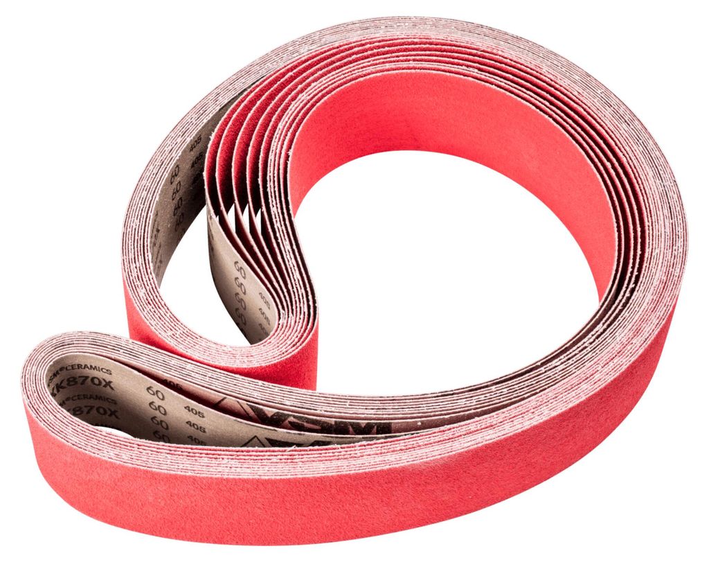 PFERD TOOLS Keramikkorn Schleifband BA 75x2000mm CO-COOL60 für Edelstahl-Schliff mit Bandschleifer 10 Stk