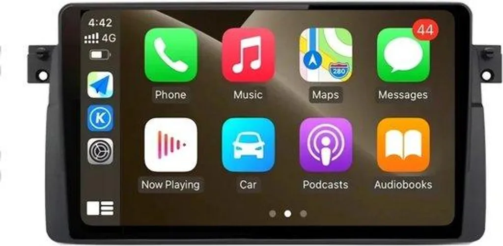 Autoradio GPS Connecté Haute Performance 4Go 64Go Noir Écran Tactile