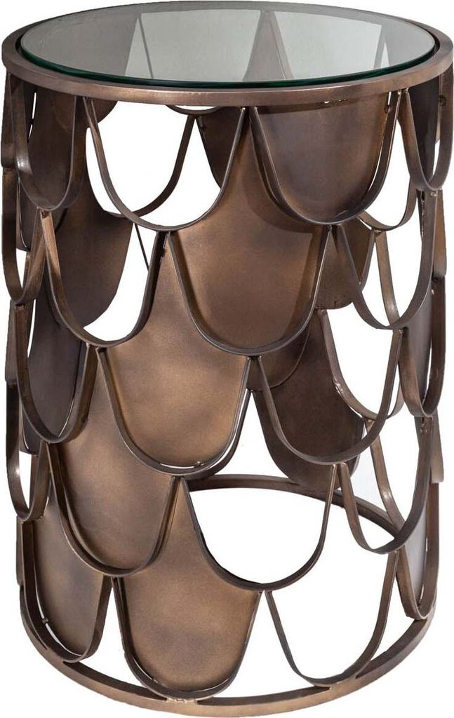 Beistelltisch 55cm Glas Design Tisch Modern Wohnzimmer Produktbild 