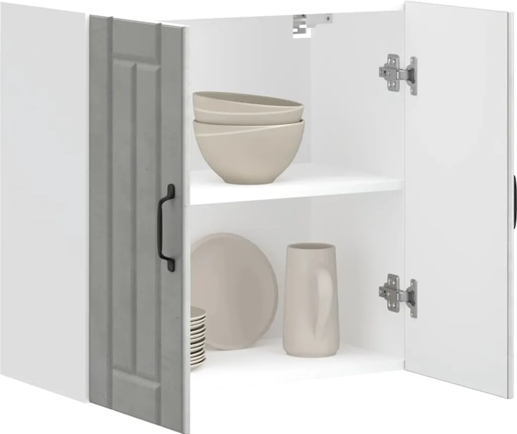 Parete Cucina Stile Lucca Grigio Cemento | Arredo Elegante Hommie