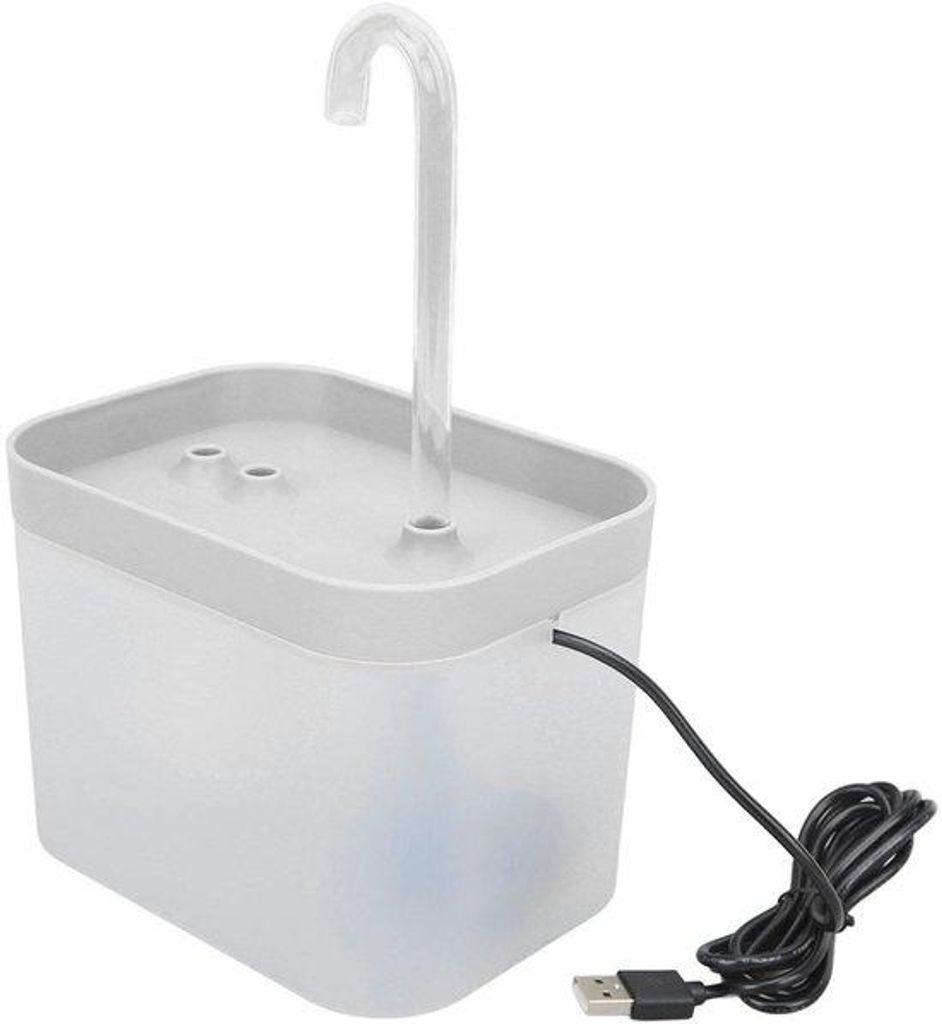 Automatische Wasserhahn für Hunde und Katzen, 1,5 l PP-Material, IPX8 wasserdicht, 25 dB leise, für Haustiere
