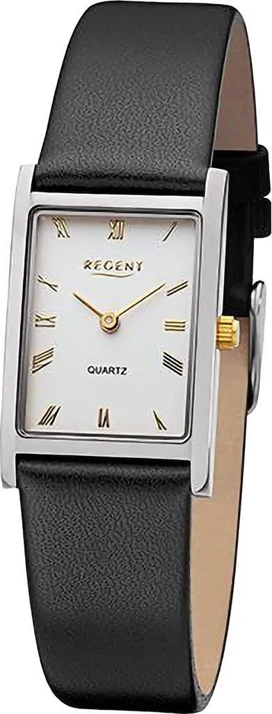 Regent F-1301 montre analogique en acier inoxydable et verre minéral