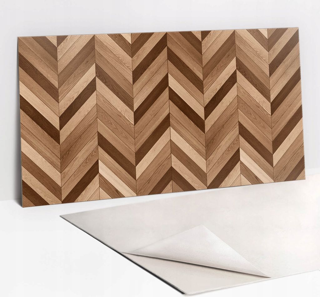 Vinyl Wandbelag Selbstklebend Holzparkett Dekoration 100x50 cm