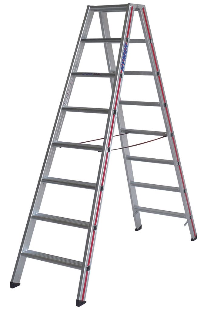 Hymer escabeau, 2x4 marches, montant 71 mm, longueur 1,04 Image du produit 