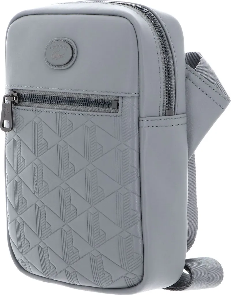 LACOSTE Sac Monument Gris Nomogramme - Vertical Camera Bag chic