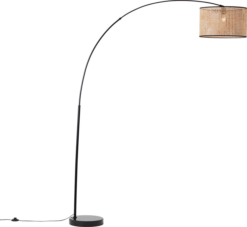 BRILLIANT Bogenstandleuchte 2,1m Wiley schwarz IP20 E27 42 Watt g. f. Normallampe