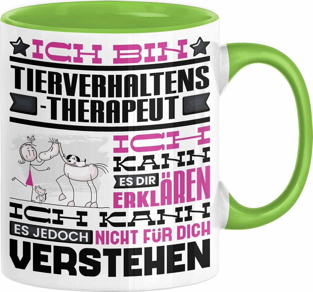 Tierverhaltenstherapeut Geschenk Kaffee-Tasse Geschenkidee für Tierverhaltenstherapeut Ich Bin Tierverhaltenstherapeut Ich Kann Es Dir Erklären J...