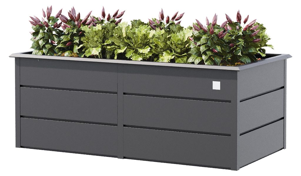 PRIMEYARD LILLY Bac surélevé acier galvanisé 175x75x78 cm - Image du produit 
