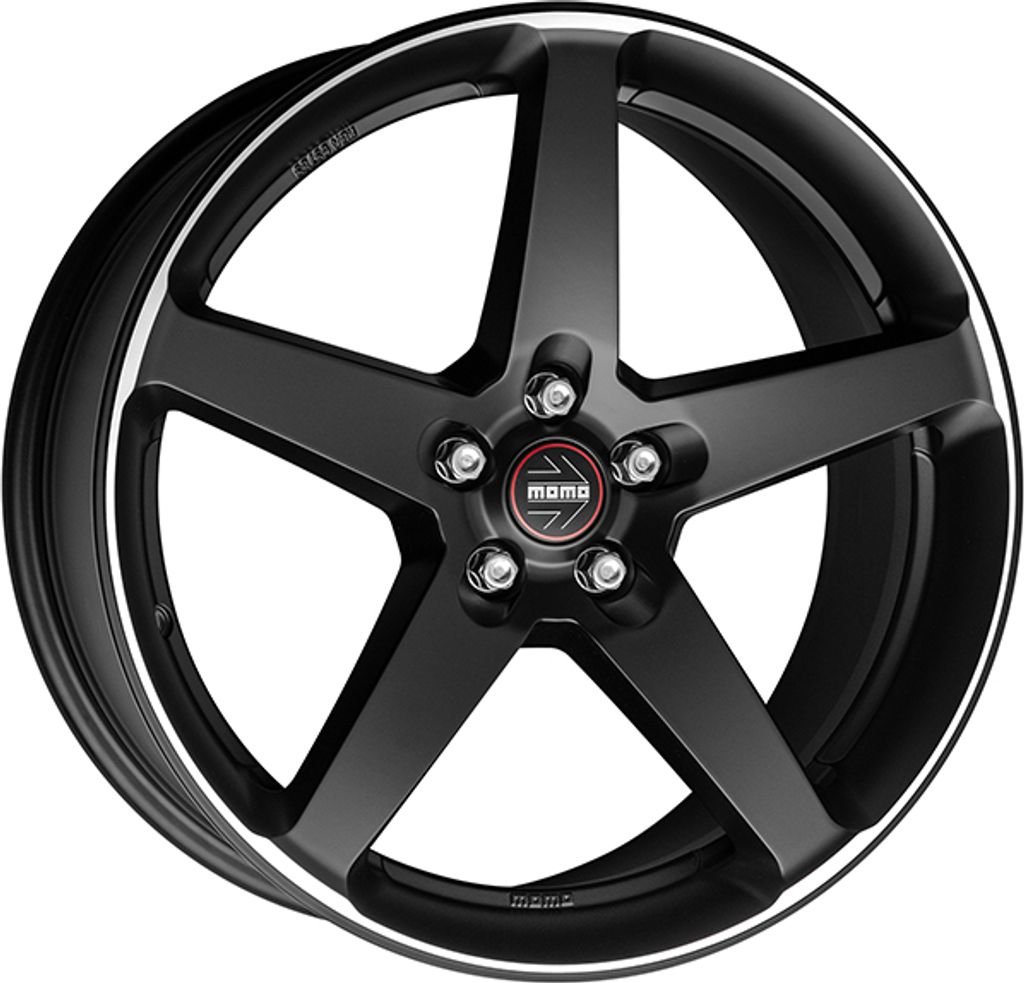 ALUFELGE MOMO Five 8,5x20 5x114,3 ET 40 MATT BLACK POLISHED