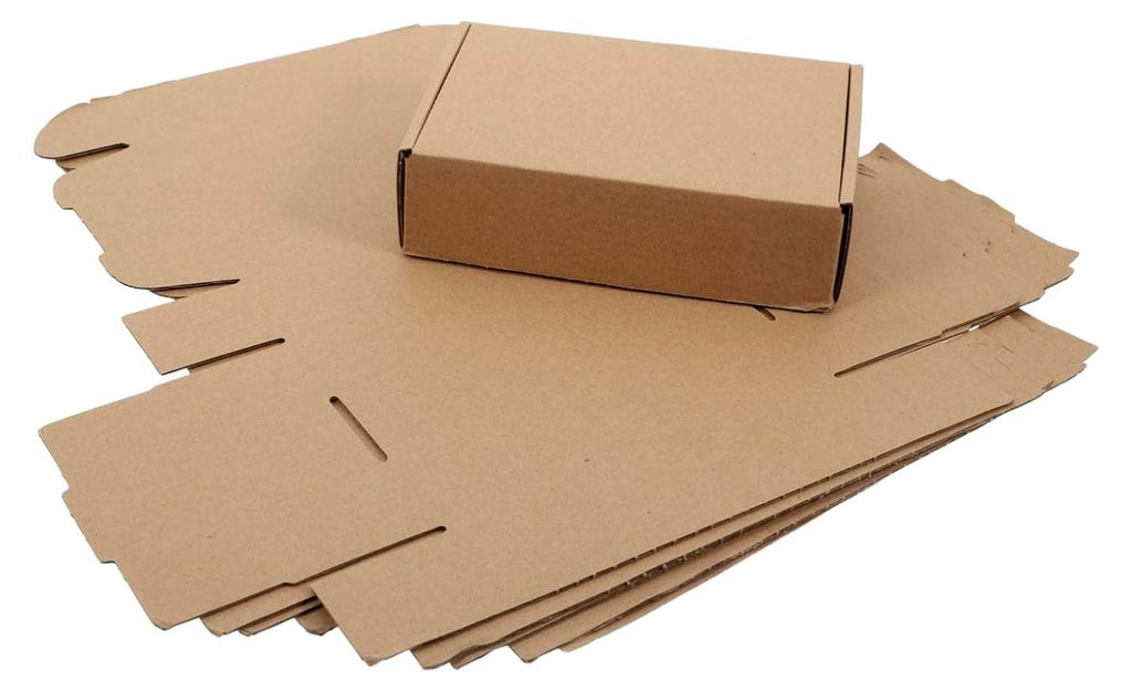 20 Stück Stabile Wellpappkartons Leer für Umzug, Verpackung und Versand aus Pappe mit Falt-Design zur Lagerung und Organisation