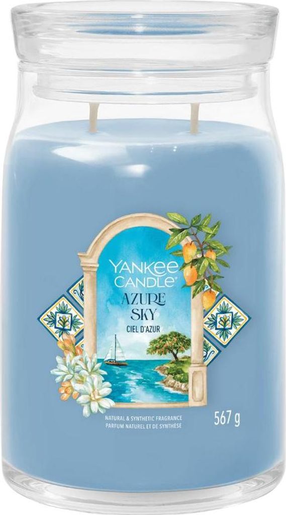 Yankee Candle Azure Sky, Kulatý, Modrá, Průhledná, 1 kusů Obrázek produktu 