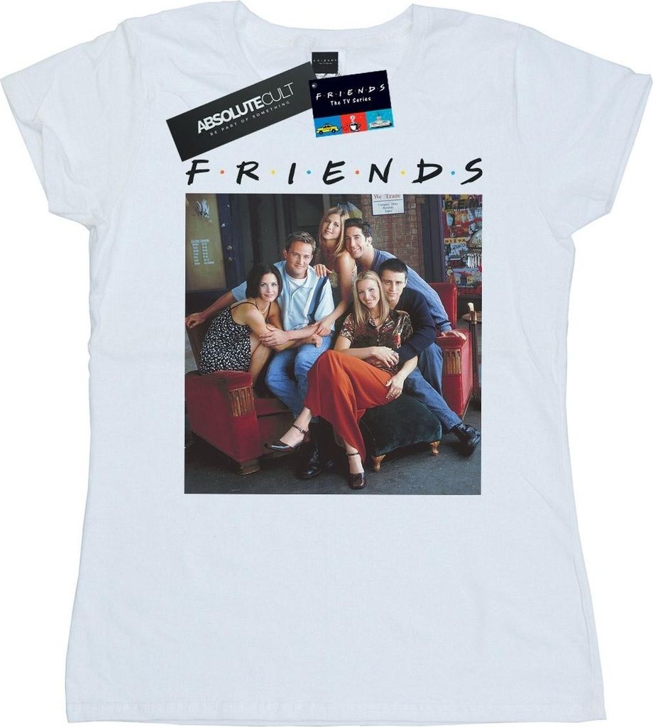 Friends - T-Shirt für Damen BI20739 (M) (Weiß) Produktbild 